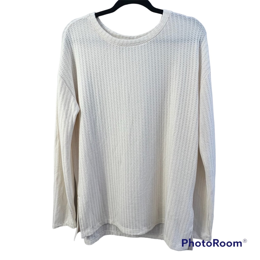 Anthropologie Sanctuary Cream Thermal Top Size Small (Oversized)